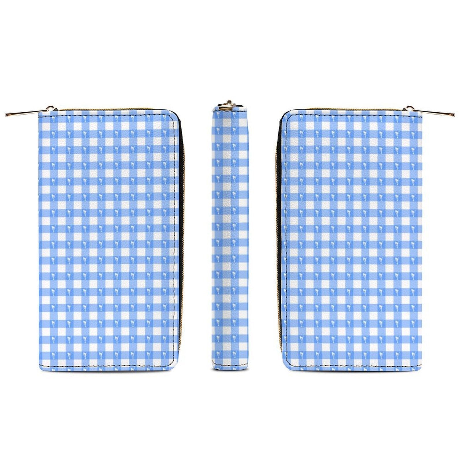 Blue Gingham Excellence Wallet