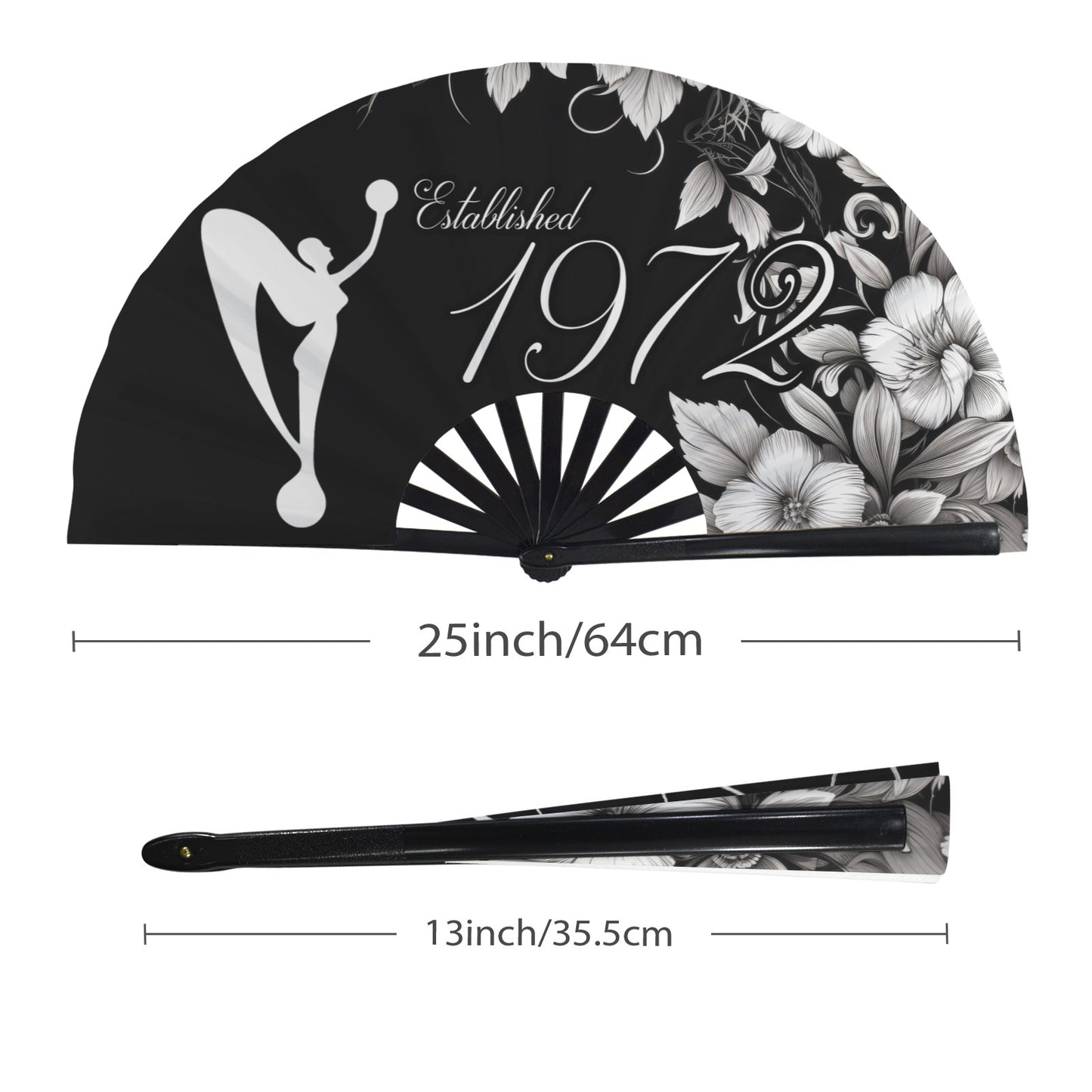 1972 Floral Clack Fan
