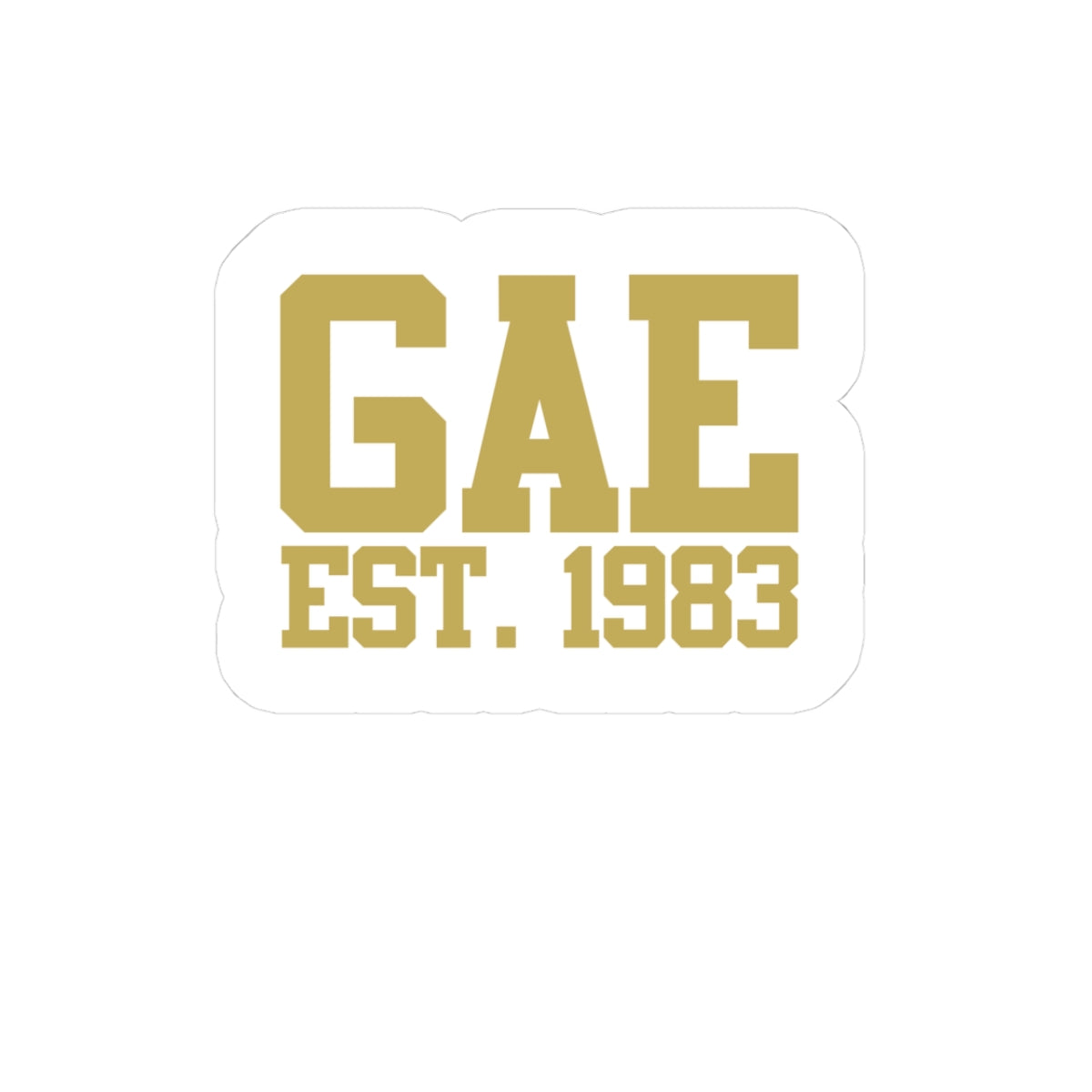 GAE Collegiate 3" Sticker