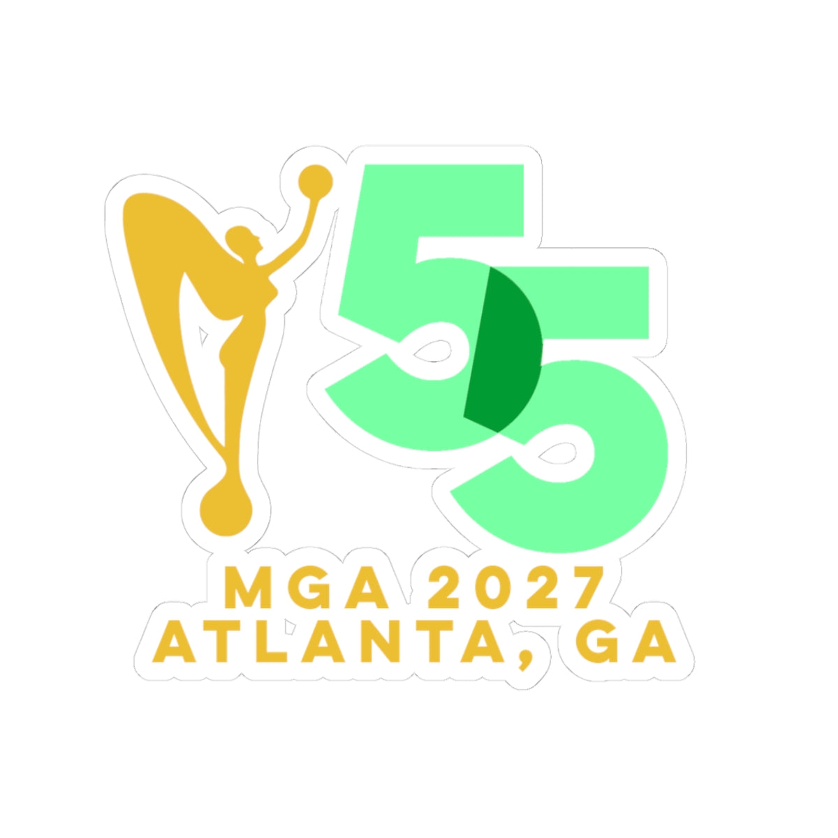 MGA 55th Anniversary 3" Logo Sticker