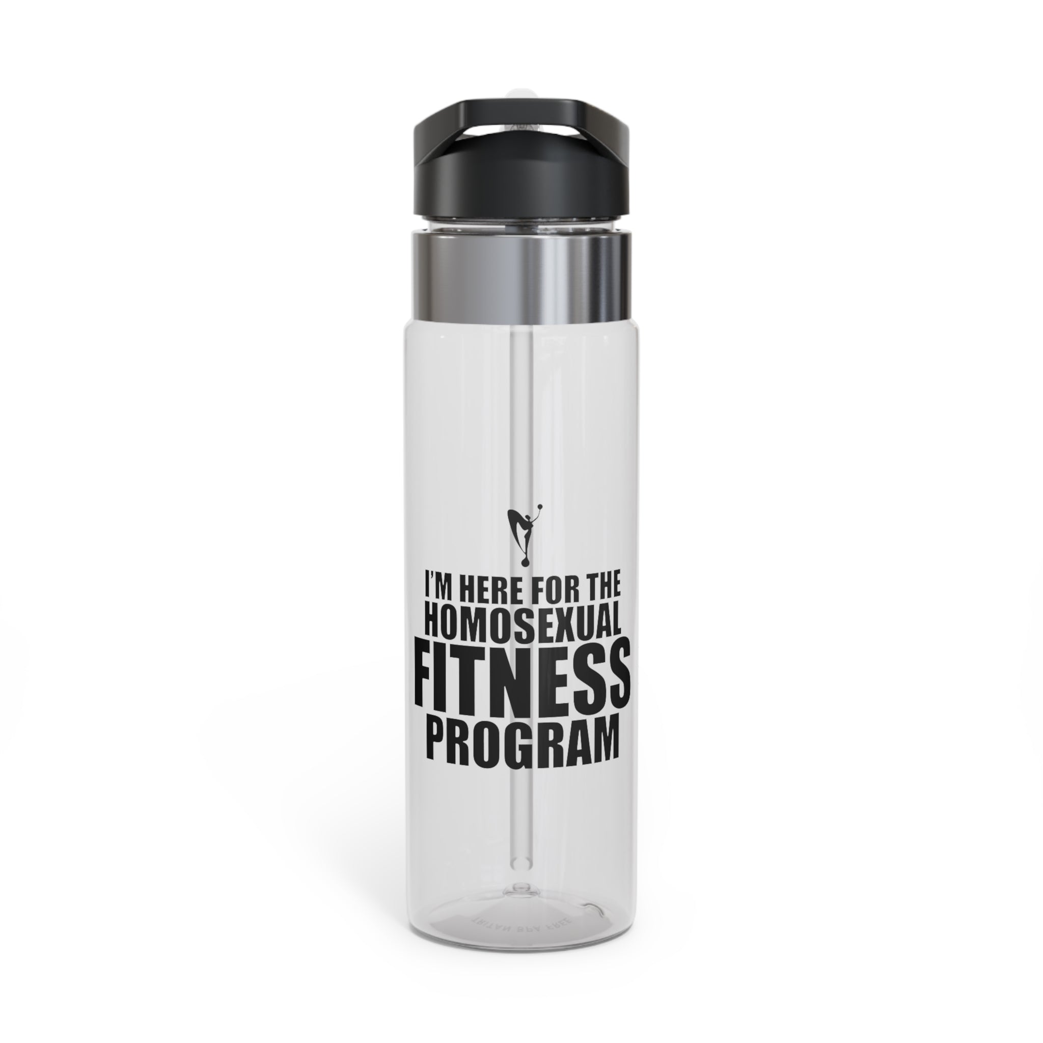 “I’m Here for the Homosexual Fitness Program” Gym Water Bottle (20oz)