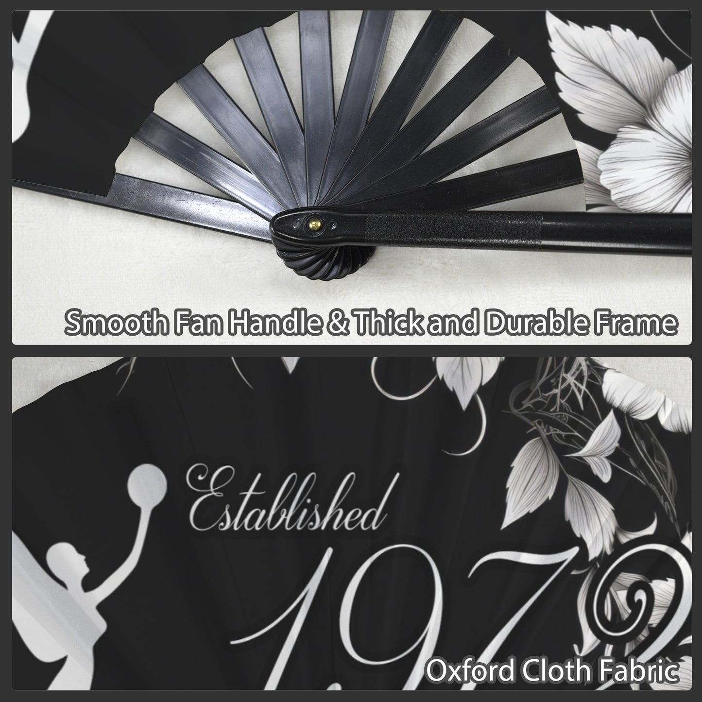 1972 Floral Clack Fan