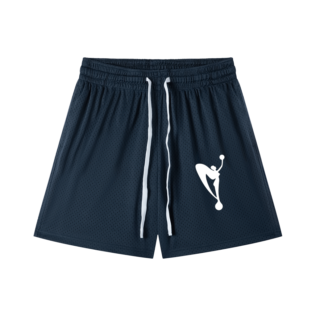 Mesh Drawstring Shorts Workout
