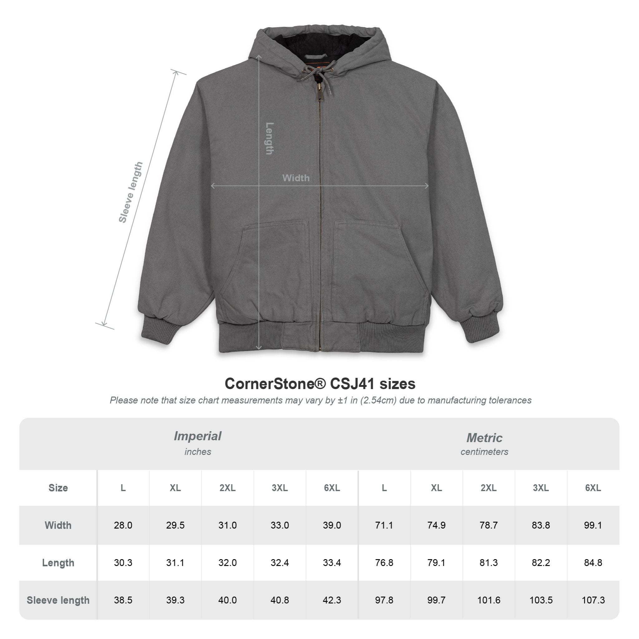 MGA 55th Anniversary CornerStone Duck Cloth Hooded Work Jacket