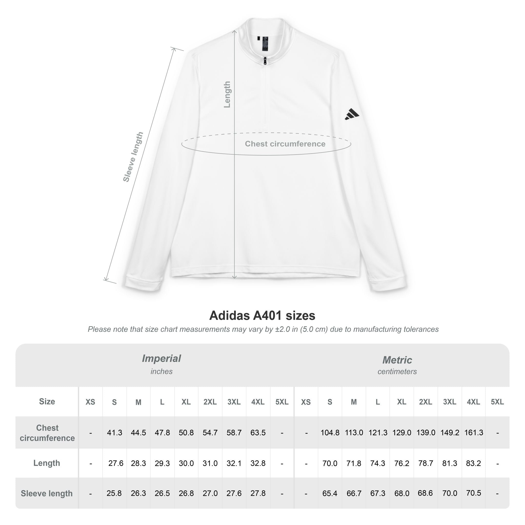 MGA 55th Anniversary Adidas 3/4 Zip Pullover