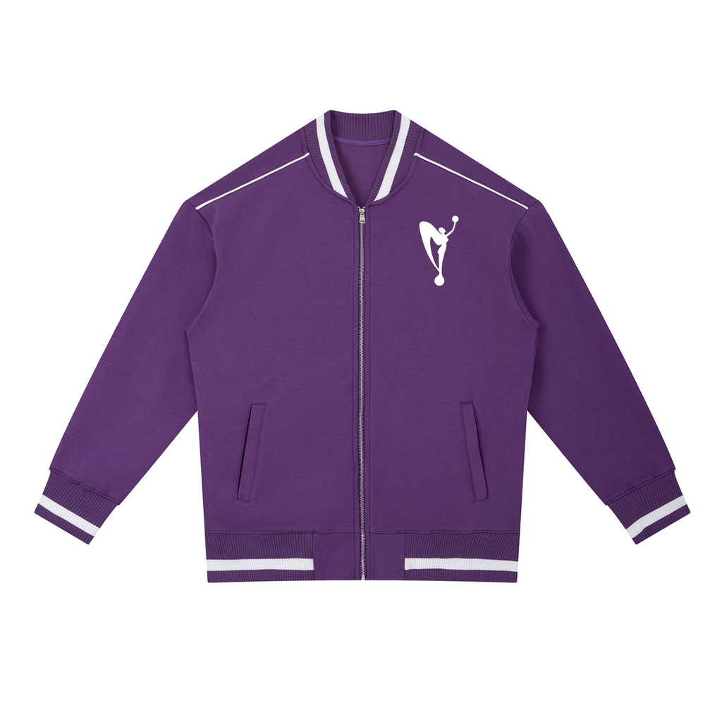 MGA Contrast Piping Zip Bomber Jacket