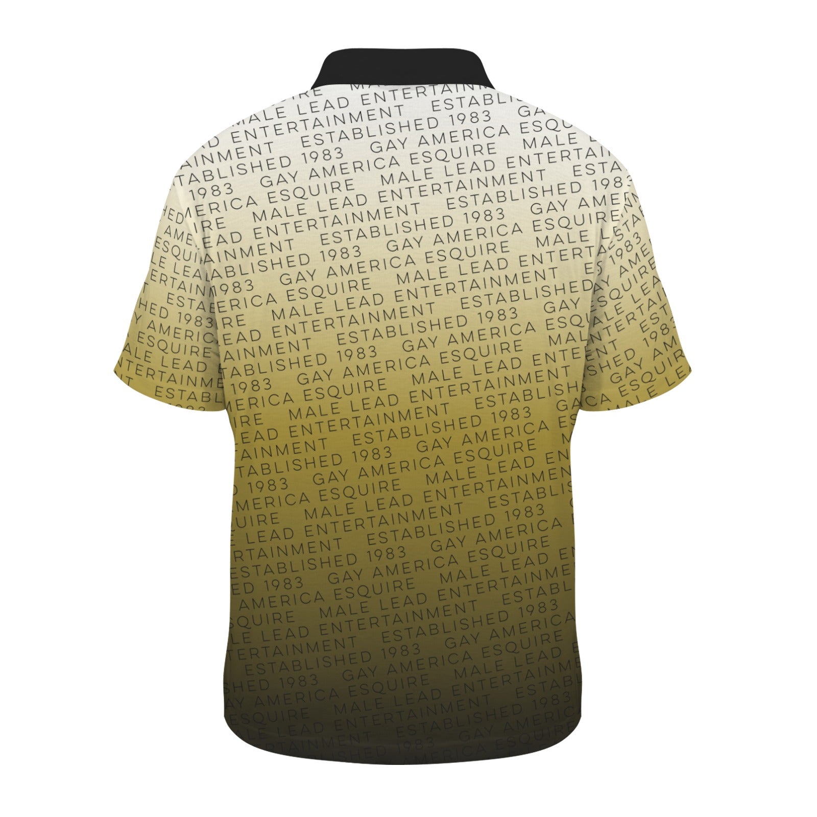 Read All Over Mens Polo (Gold)