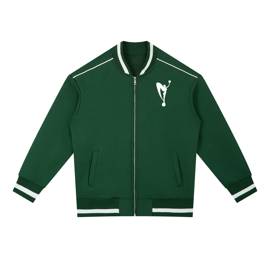 MGA Contrast Piping Zip Bomber Jacket
