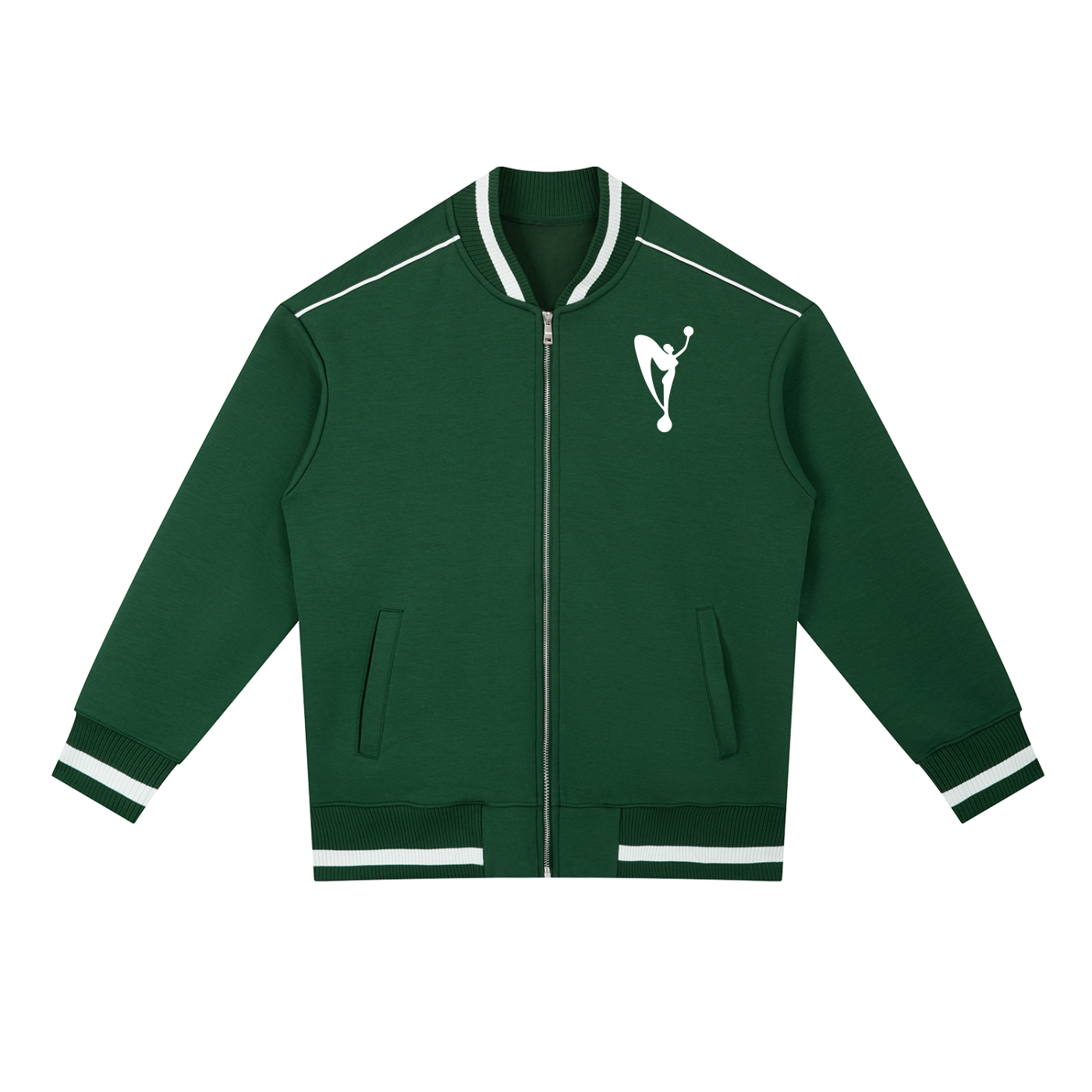 MGA Contrast Piping Zip Bomber Jacket