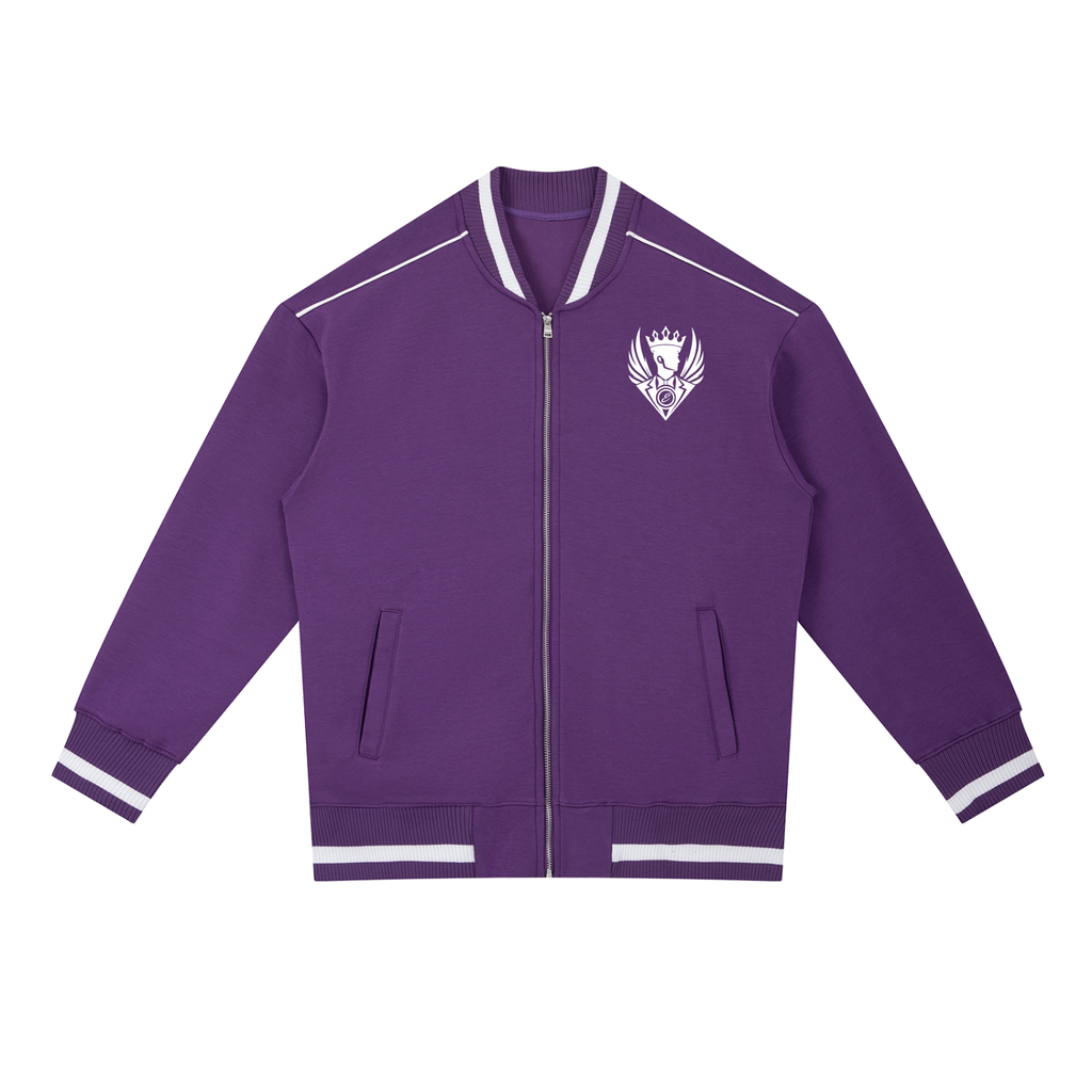 GAE Contrast Piping Zip Bomber Jacket