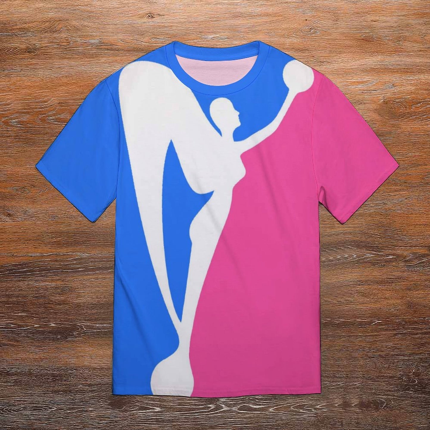 Excellence Color Block Shirt - Blue & Pink