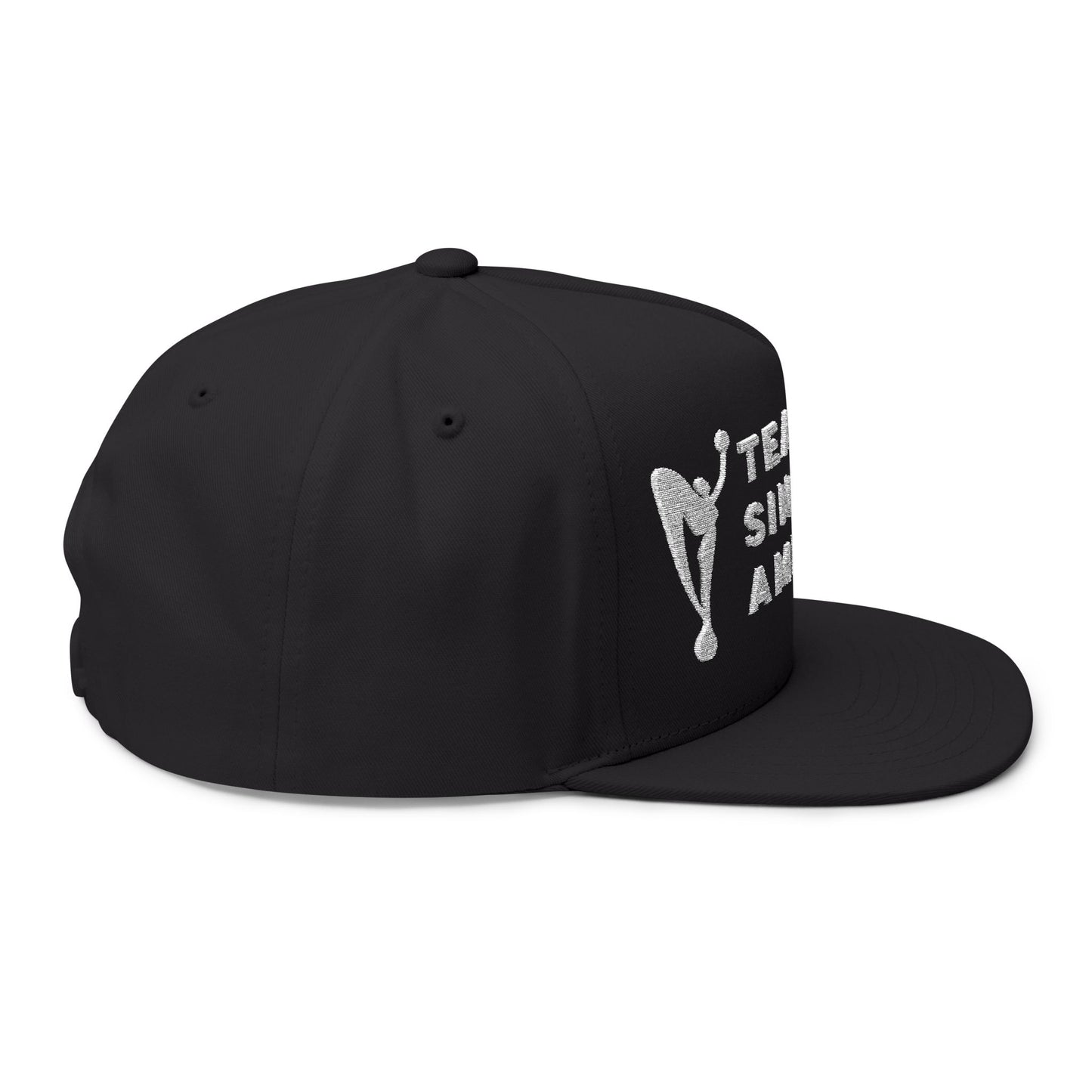 Embroidered Flat Bill Cap - Team Sin City America, Hip Hop Fashion, Sports Fan Gear, Personalized Gift for Events, Streetwear Style