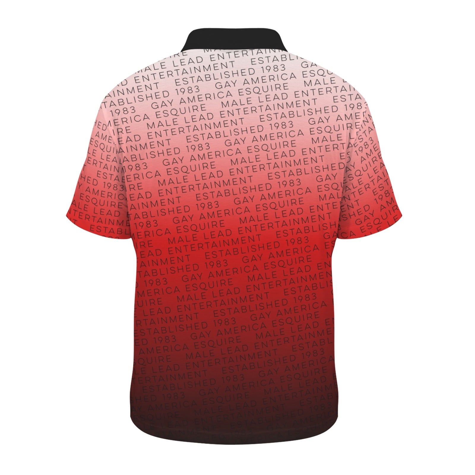 Read All Over Mens Polo (Fire)