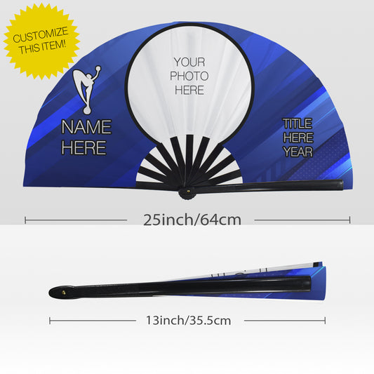 Custom Design Blue Clack Fan