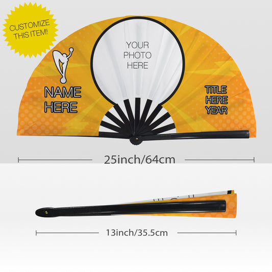 Custom Design Orange Clack Fan