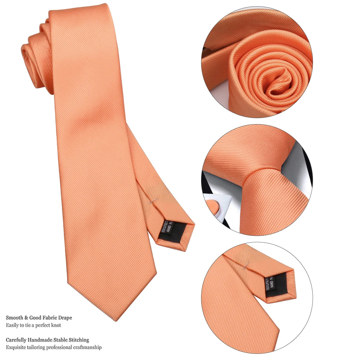 Tie, Clip, Pocket Square and Cufflink Combo