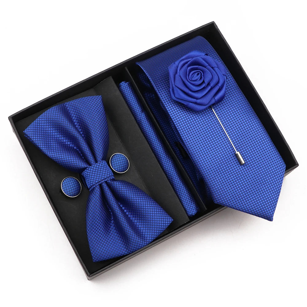 Bow TIe, Pin, Tie, and Matching Cufflink Combo