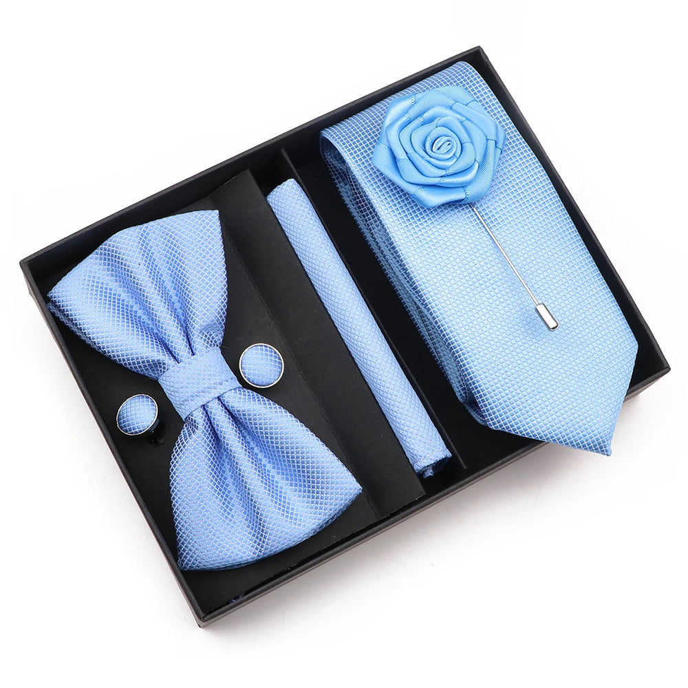 Bow TIe, Pin, Tie, and Matching Cufflink Combo