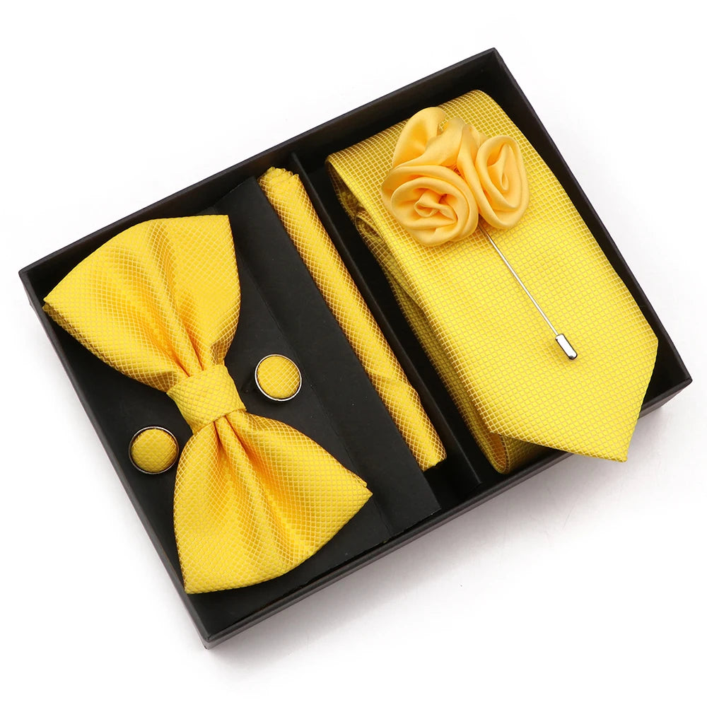Bow TIe, Pin, Tie, and Matching Cufflink Combo