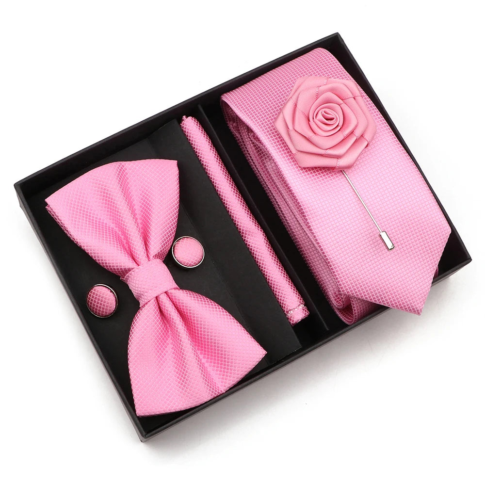Bow TIe, Pin, Tie, and Matching Cufflink Combo