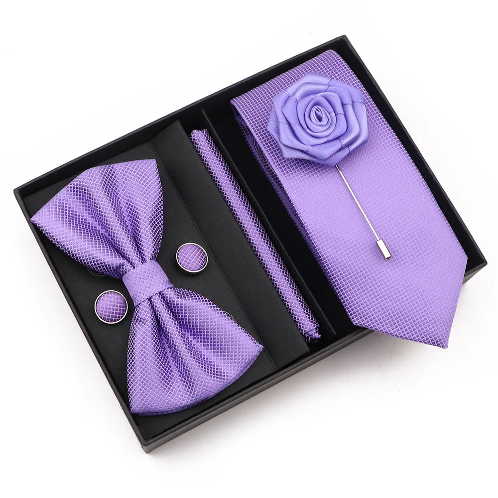 Bow TIe, Pin, Tie, and Matching Cufflink Combo