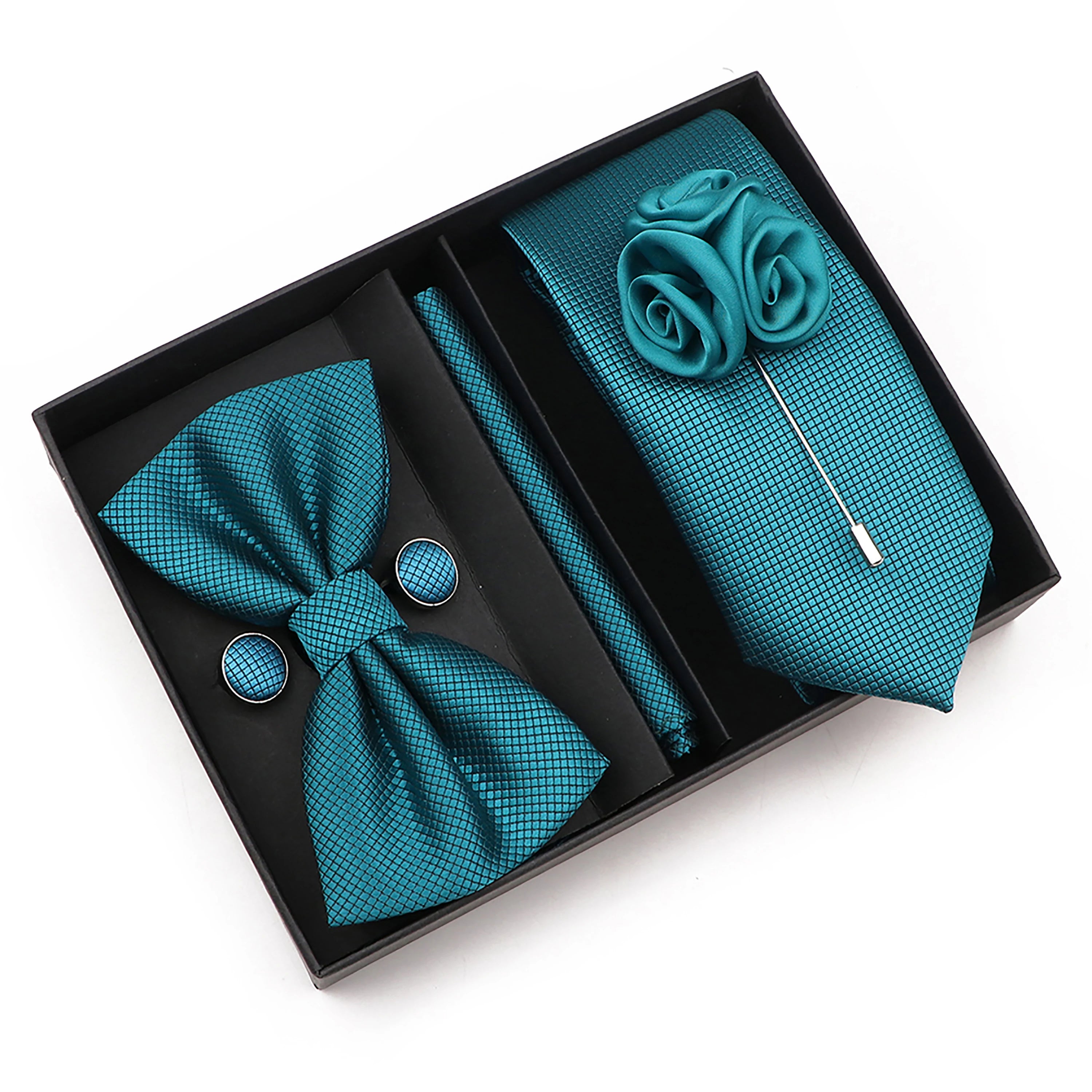 Bow TIe, Pin, Tie, and Matching Cufflink Combo