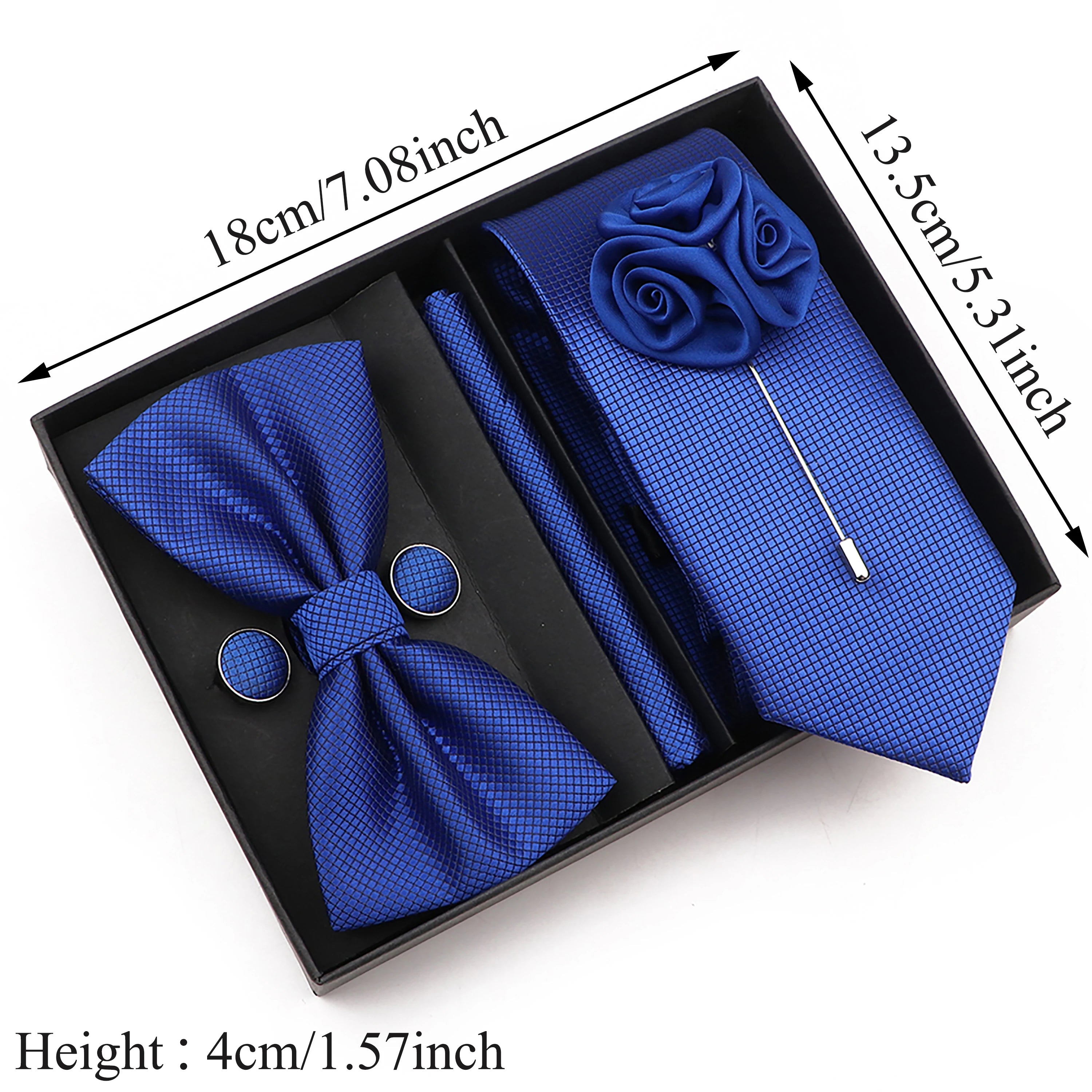 Bow TIe, Pin, Tie, and Matching Cufflink Combo