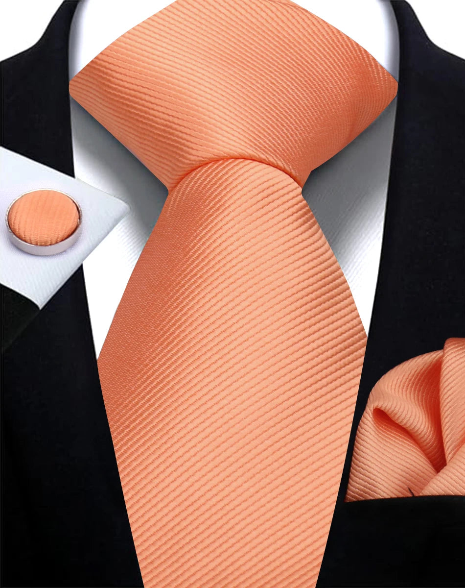 Tie, Clip, Pocket Square and Cufflink Combo
