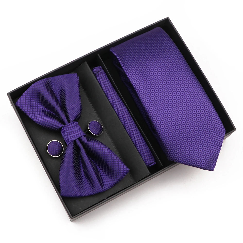 Bow TIe, Pin, Tie, and Matching Cufflink Combo