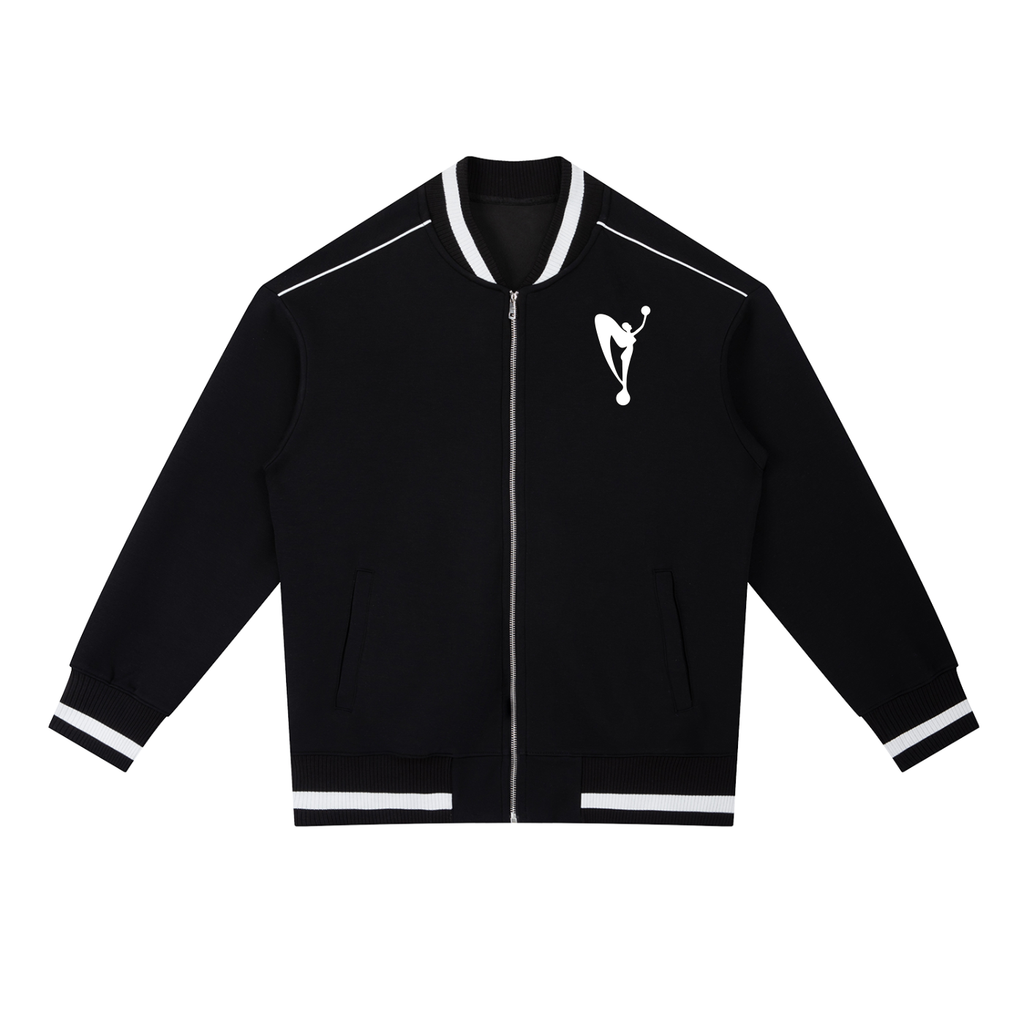 MGA Contrast Piping Zip Bomber Jacket