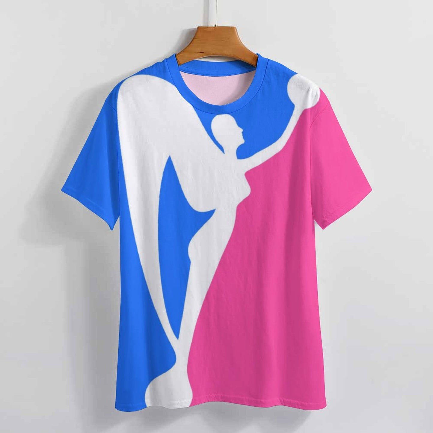 Excellence Color Block Shirt - Blue & Pink