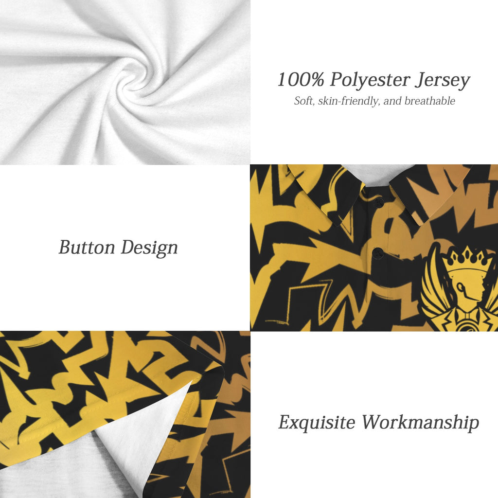 GAE Crazy in Gold Mens Polo