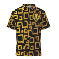 GAE Square Off in Gold Mens Polo