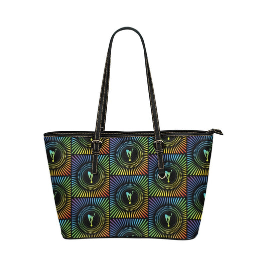 Burst of Pride 2025 Leather Tote Bag