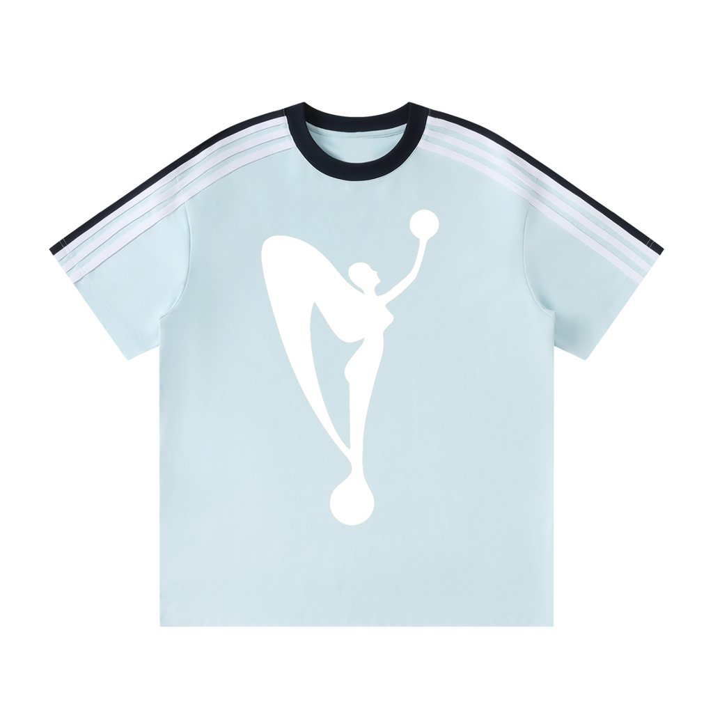 Unisex Colorblock Striped T-Shirt