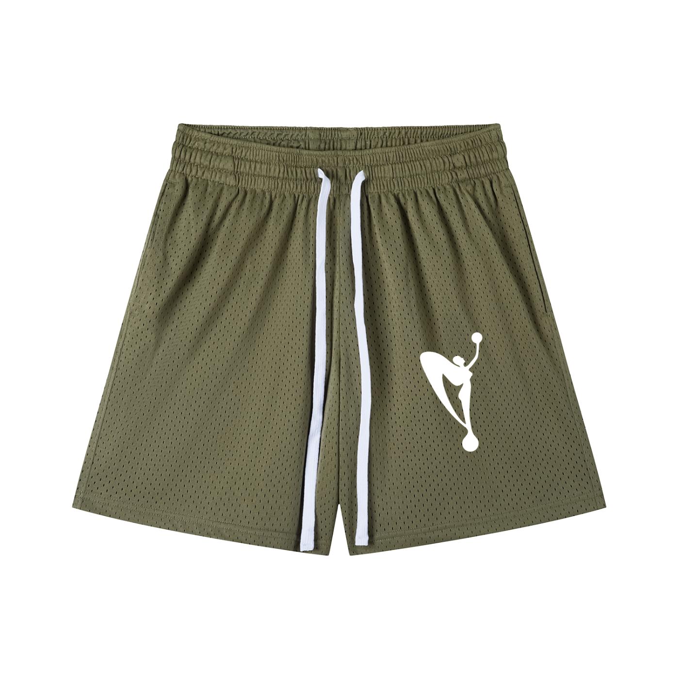 Mesh Drawstring Shorts Workout