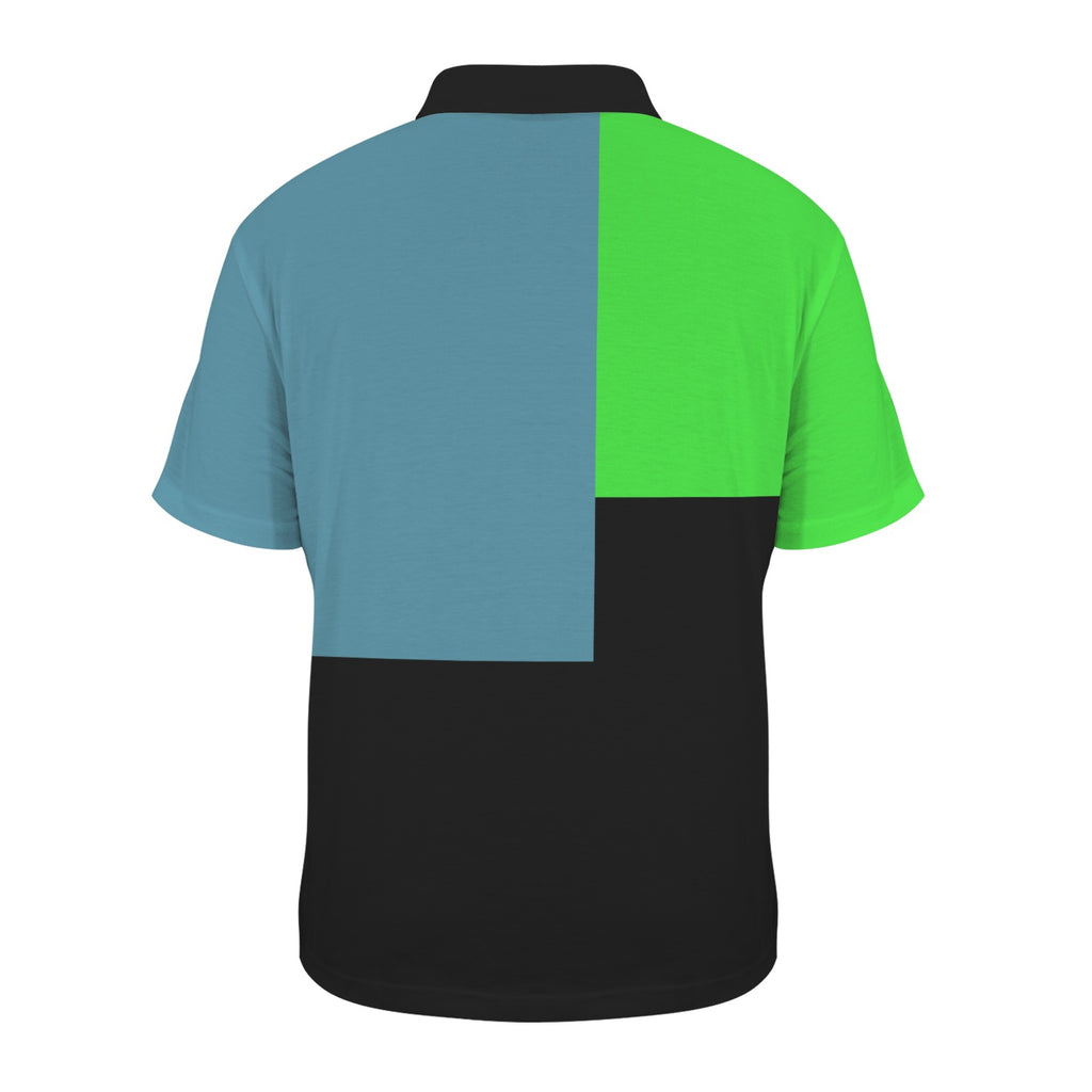 GAE Aqua Neon Block Men's Polo