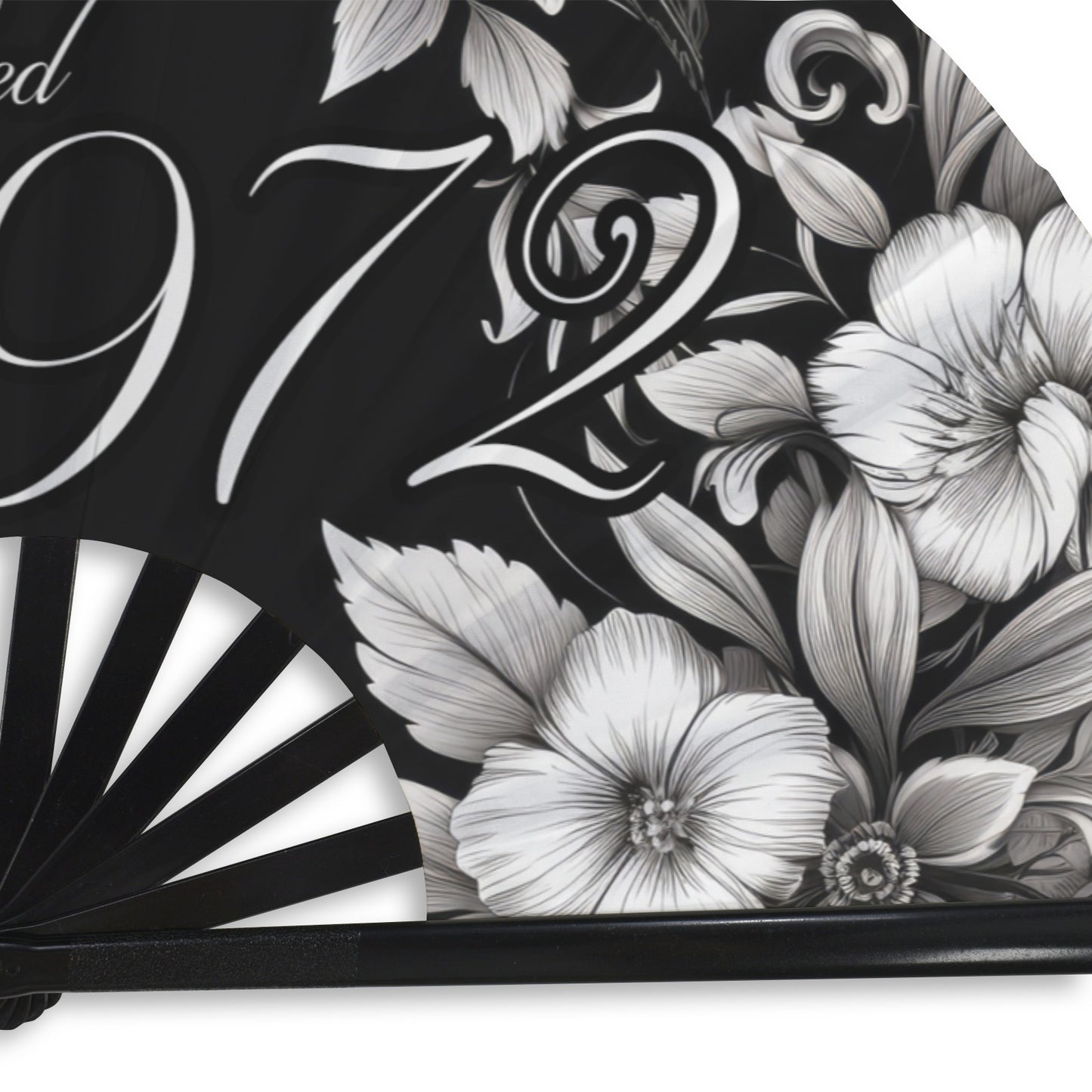 1972 Floral Clack Fan